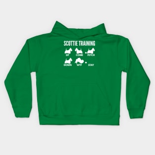 Scottish Terrier Training Scottie Dog Tricks Kids Hoodie